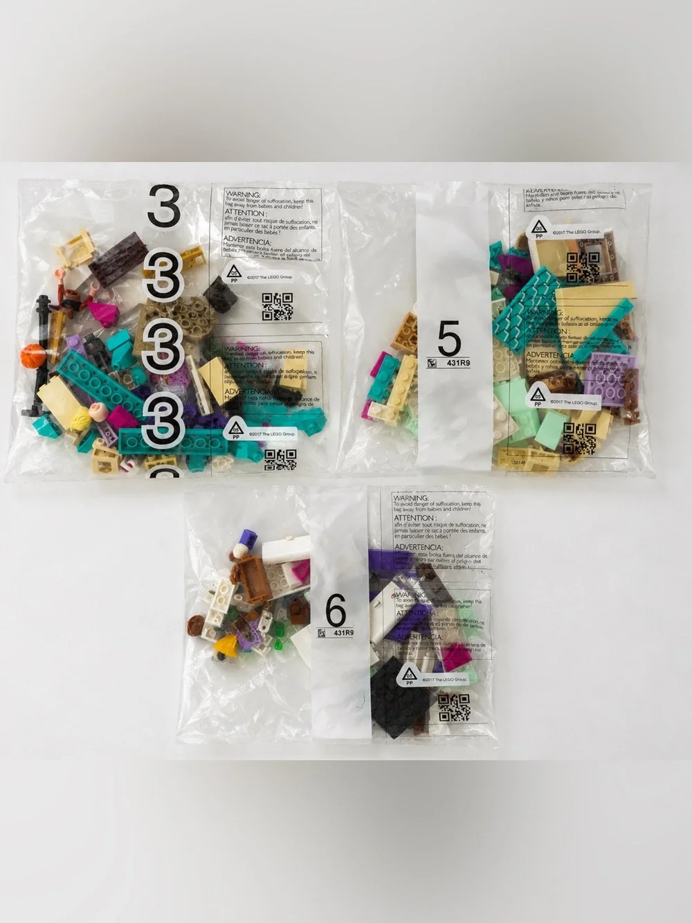 🧱 Genuine LEGO Sealed Numbered Bags – Lot of 3 Great find for a LEGO collector